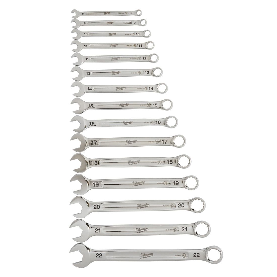MILWAUKEE MAXBITE COMBINATION SPANNER SET METRIC X15 PCS 4932464258 - MonkeyTools