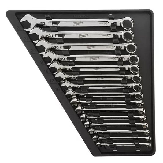 MILWAUKEE MAXBITE COMBINATION SPANNER SET METRIC X15 PCS 4932464258 - MonkeyTools