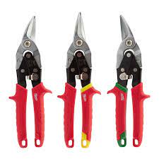 Milwaukee Metal Snips (Left, Right & Straight Cut) 48224533 - MonkeyTools