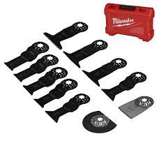 Milwaukee Multi Tool Blade Set Fast Plunge Cut Scraper Cutting Saw 11 Piece - MonkeyTools