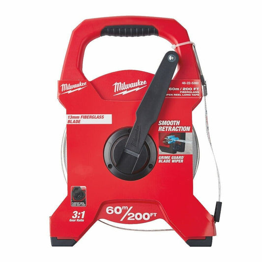 MILWAUKEE OPEN REEL LONG TAPE - 60M / 200FT - 48225360 - MonkeyTools