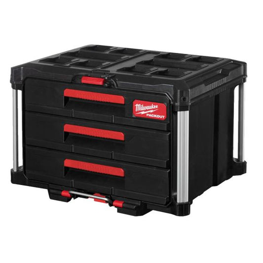 MILWAUKEE PACKOUT 3 DRAWER TOOL BOX 4932472130 - MonkeyTools