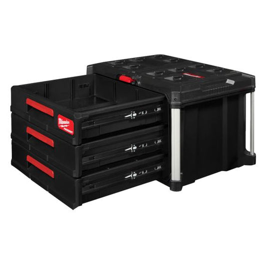 MILWAUKEE PACKOUT 3 DRAWER TOOL BOX 4932472130 - MonkeyTools