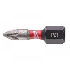 Milwaukee Power Tools 4932472039 SHOCKWAVE Impact Duty Bits PZ1 x 25mm (Pack 25)