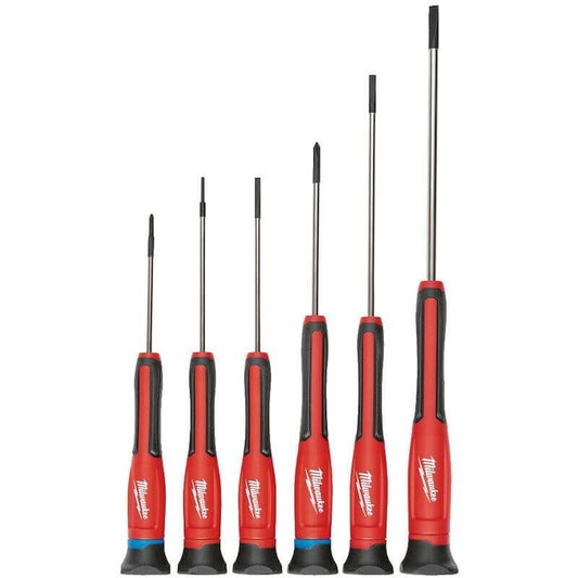 Milwaukee Precision Screwdriver Set 6pc Phillips Slotted Laptop Watch Mobile - MonkeyTools