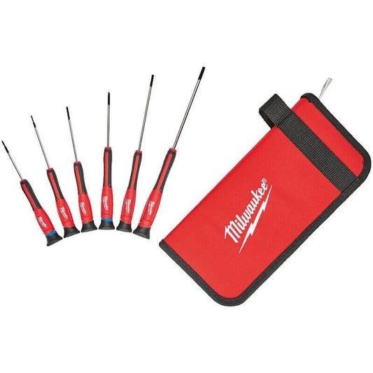 Milwaukee Precision Screwdriver Set 6pc Phillips Slotted Laptop Watch Mobile - MonkeyTools