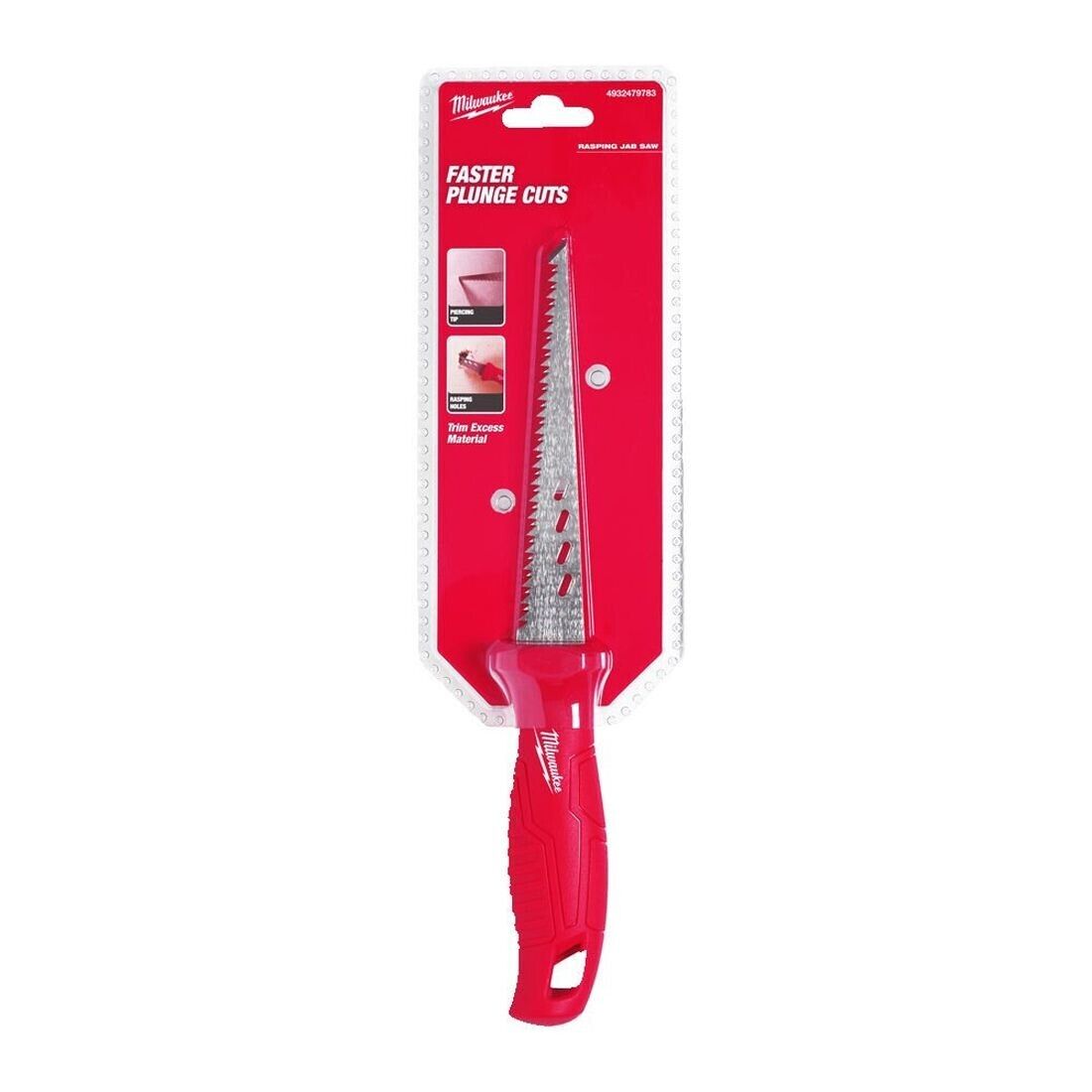 Milwaukee Rasping Jab Saw Plasterboard Drywall Jabsaw 150mm Blade Wood Cutting - MonkeyTools