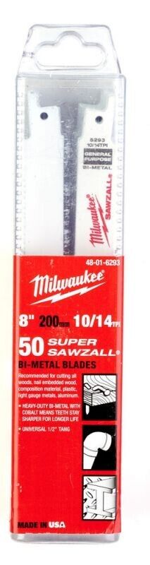 MILWAUKEE RECIPROCATING SAW BLADE 200 / 2.5 MM (50 PCS.) - MILWAUKEE 48016293 - MonkeyTools