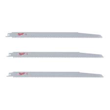 Milwaukee Sawzall  48001079 300mm 6 Tpi 3pk & 48001075 150mm 6 Tpi 3pk for Wood - MonkeyTools