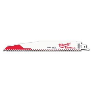 Milwaukee SAWZALL Bi-Metal Heavy-Duty AX™ Demolition Blades 230mm 5 TPI Pack 25 - MonkeyTools