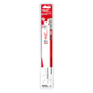 MILWAUKEE SAWZALL BLADE - 230MM WRECKER BLADES - 5PC - 48005706 - MonkeyTools