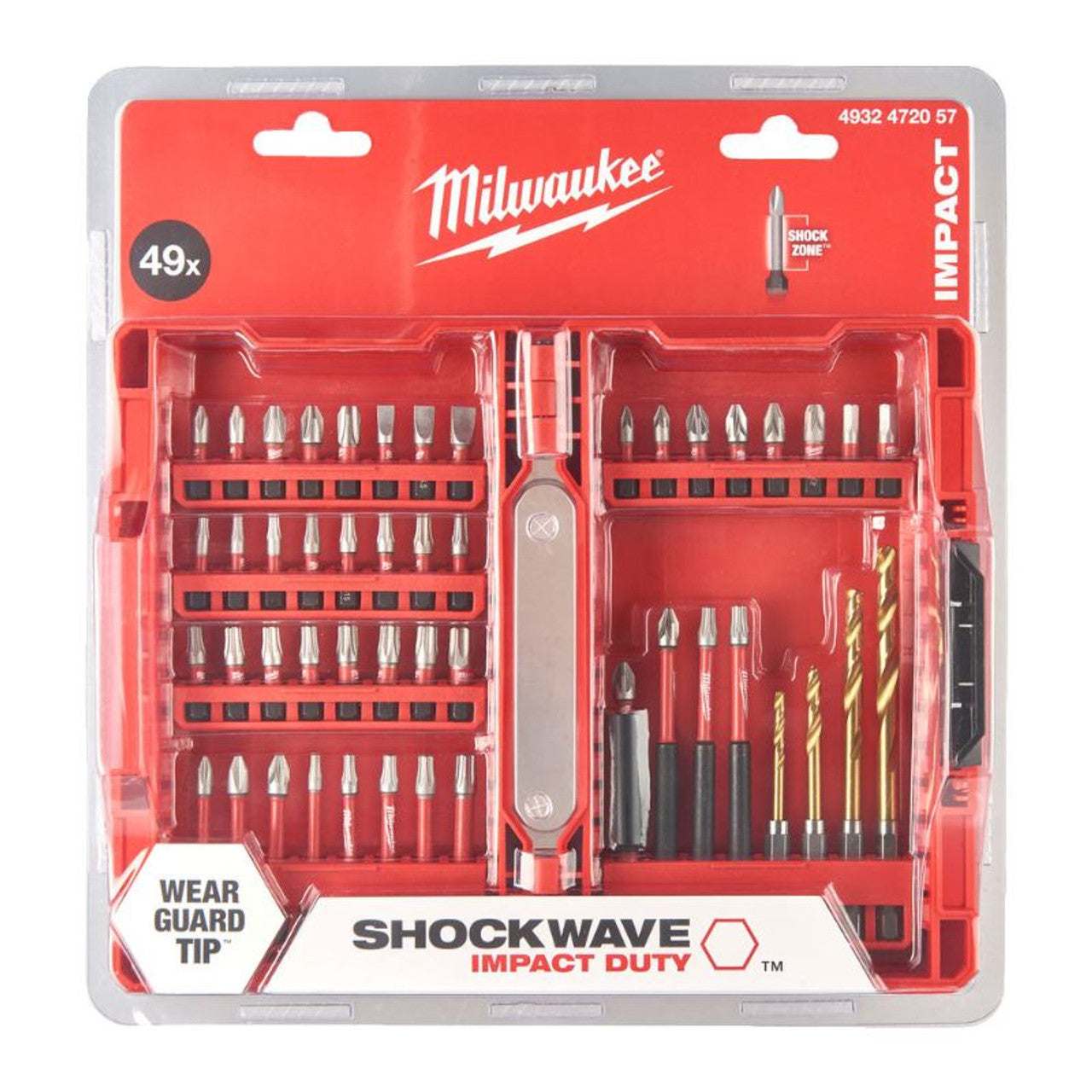 Milwaukee SHOCKWAVE IMPACT DUTY 4932472057 Bit Set - 49pc - MonkeyTools