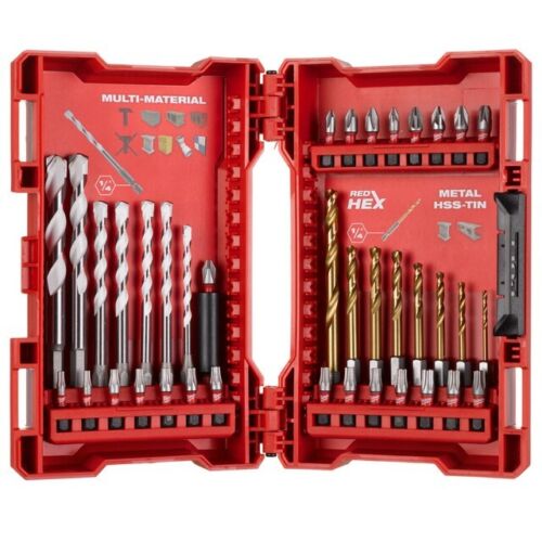 Milwaukee Shockwave Impact Screwdriver Drill Bit Set 39 Piece 4932479853 - MonkeyTools