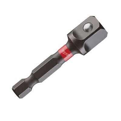 Milwaukee Shockwave Socket Adapter Hex 1/4" in to 3/8" in Impact Duty 4932478054 - MonkeyTools