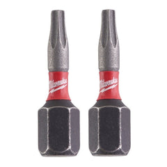 MILWAUKEE Shockwave Torx T10 Screwdriver Bit Set x2 Impact Driver Bits TX10 25mm