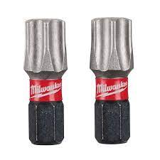 Milwaukee Shockwave Torx T50 Screwdriver Bit Set 15 25mm TX50 Impact Driver Bits - MonkeyTools
