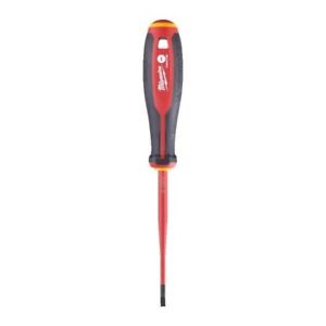 Milwaukee - Tri-Lobe VDE Screwdriver - Slotted 0.8 x 4 x 100 - MonkeyTools