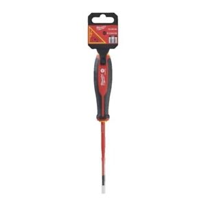 Milwaukee - Tri-Lobe VDE Screwdriver - Slotted 0.8 x 4 x 100 - MonkeyTools