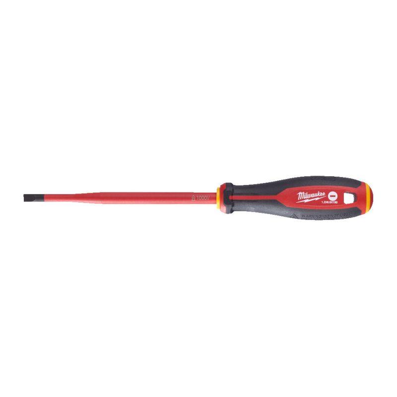 Milwaukee - Tri-Lobe VDE Screwdriver - Slotted 1.2 x 6.5 x 150 4932478717 - MonkeyTools