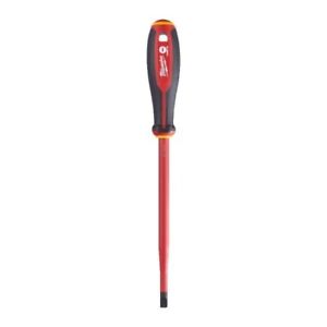 Milwaukee - Tri-Lobe VDE Screwdriver - Slotted 1.6 x 8 x 175 - MonkeyTools