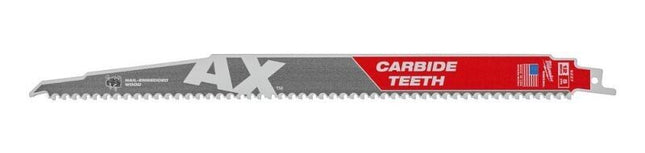 MILWAUKEE USA SAWZALL 12"  AX CARBIDE BLADE 48 00 5527 - 5pk - MonkeyTools