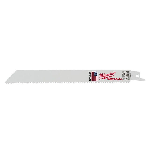 Reciprocating Saw 8" 200mm 8/12 TPI SAWZALL Blades (5 Pk) Milwaukee 48-00-5093 - MonkeyTools