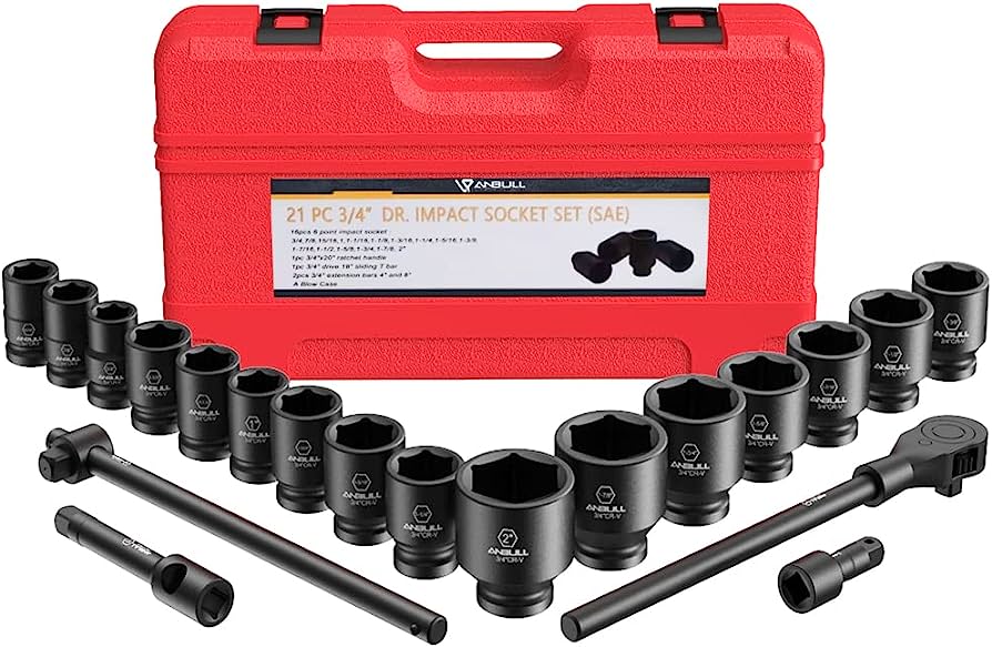 SOCKET IMPACT HEXAGONAL 3/4” METRIC SIZE: 21MM SHORT 1PC - MonkeyTools