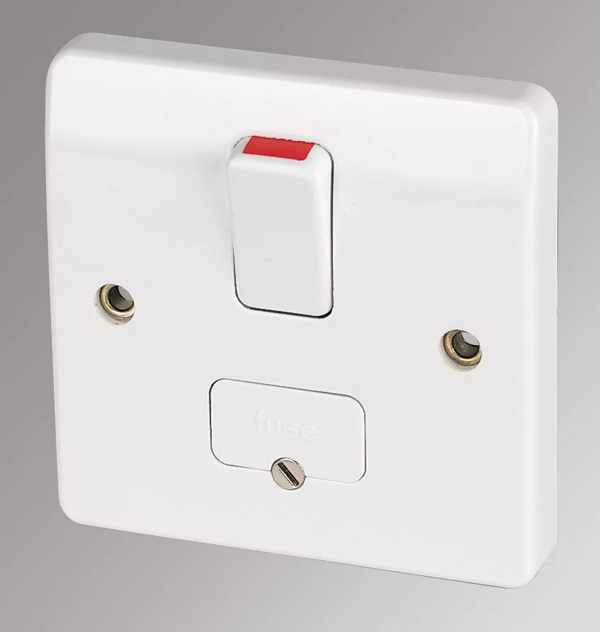 MK LOGIC PLUS 13A SWITCHED FUSED SPUR & FLEX OUTLET WHITE - MonkeyTools