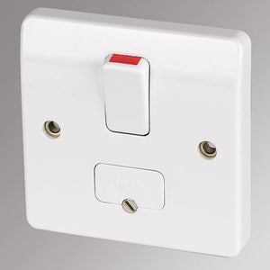 MK LOGIC PLUS 13A SWITCHED FUSED SPUR & FLEX OUTLET WHITE - MonkeyTools