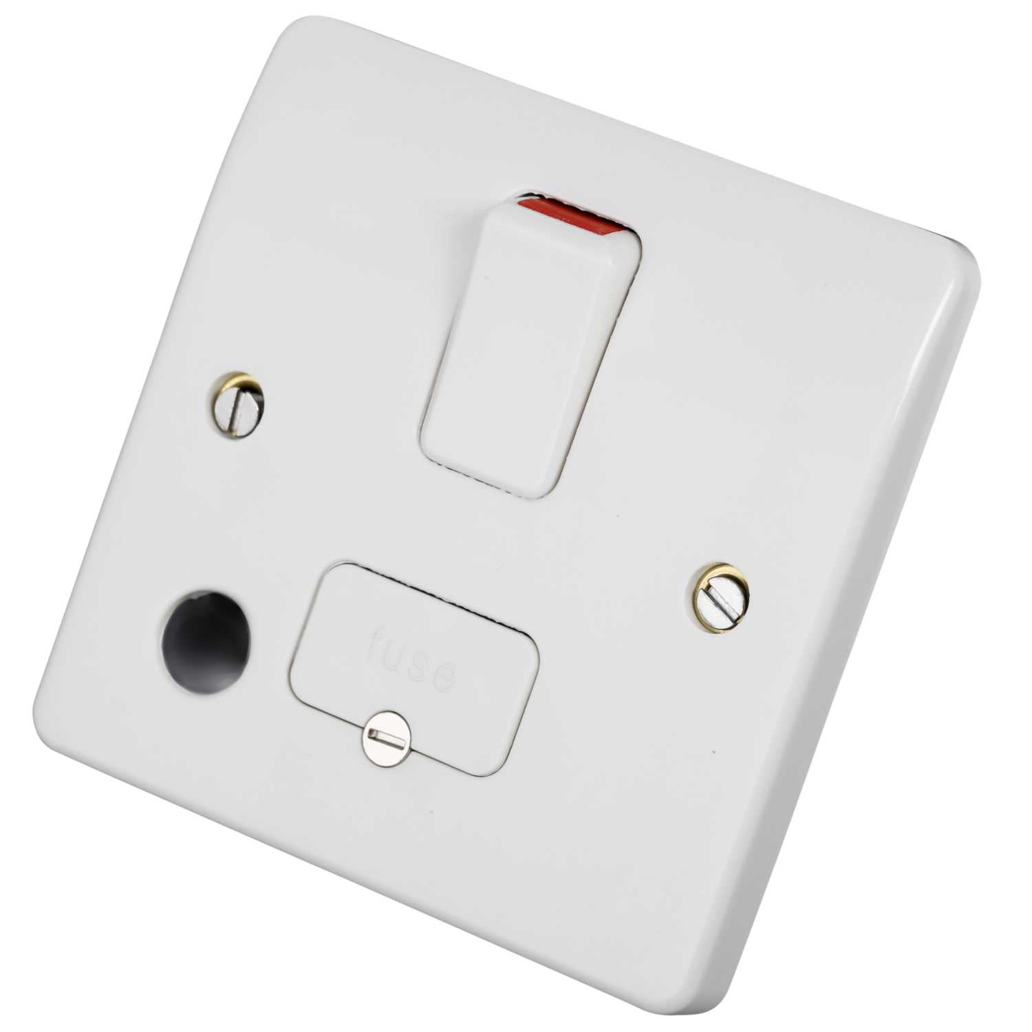 MK LOGIC PLUS 13A SWITCHED FUSED SPUR & FLEX OUTLET WHITE - MonkeyTools