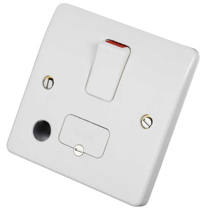 MK LOGIC PLUS 13A SWITCHED FUSED SPUR & FLEX OUTLET WHITE - MonkeyTools