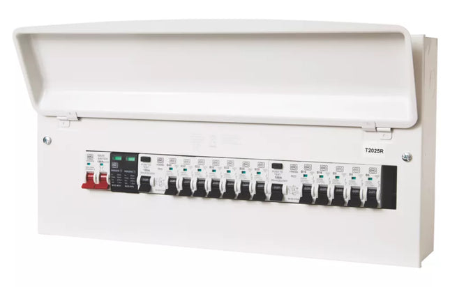 MK SENTRY 21-MODULE 12-WAY POPULATED DUAL RCD CONSUMER UNIT WITH SPD - MonkeyTools