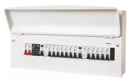 MK SENTRY 21-MODULE 12-WAY POPULATED DUAL RCD CONSUMER UNIT WITH SPD - MonkeyTools