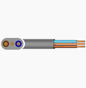 H6242Y 6mm² PVC Twin and Earth Cable Grey (100m Drum) - Electrical Cable - MonkeyTools