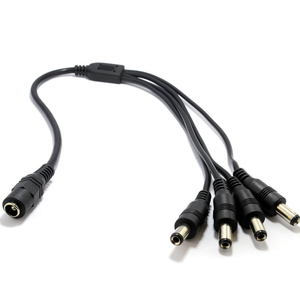 MT12VDCL4 - DC Power Splitter 4 way Adapter - DC POWER SPLITTER 4 WAY ADAPTER 2.1MM CCTV 12V PSU TO 4 LED/CAMERA CABLE - MonkeyTools