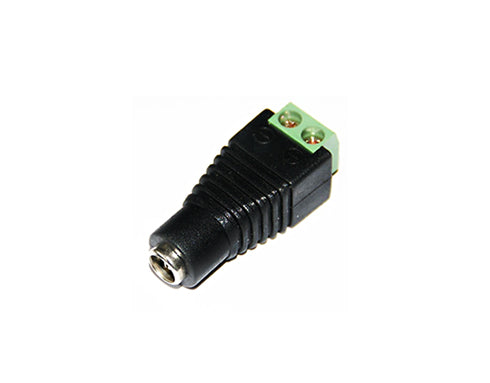 MT12VTF - Female Terminal Connector - 2.1mm DC Socket c/w Screw Terminal Block - Female - MonkeyTools