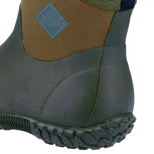 MUCK BOOTS MUCKSTER II LOW METAL FREE NON SAFETY WELLIES BLACK/MOSS SIZE 8 - MonkeyTools