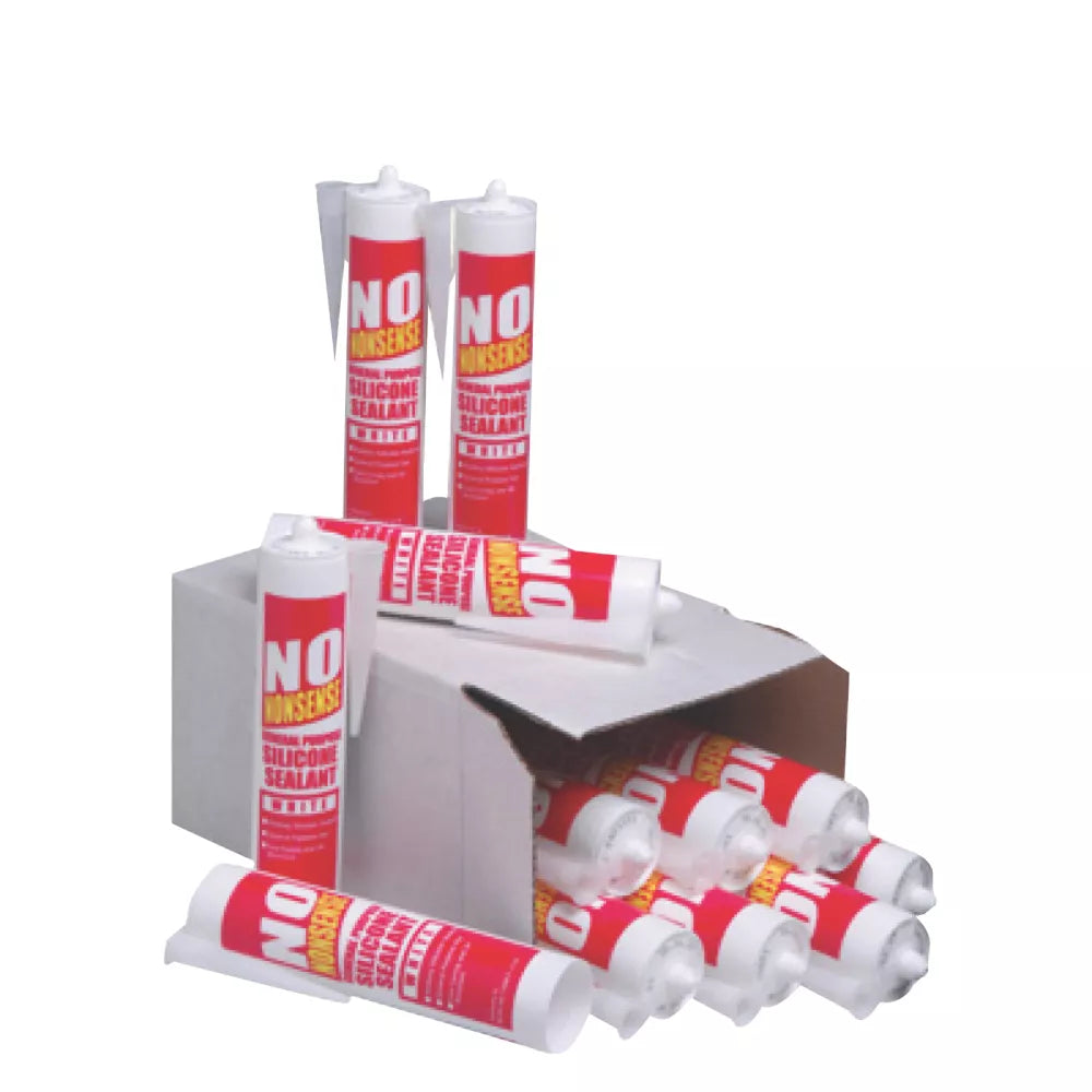 NO NONSENSE GENERAL PURPOSE SILICONE CLEAR 310ML 12 PACK - MonkeyTools