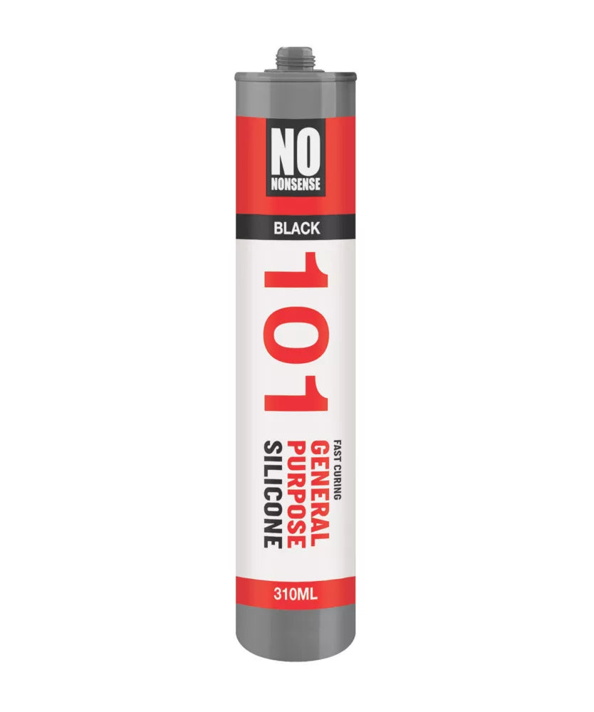 NO NONSENSE GENERAL PURPOSE SILICONE SEALANT BLACK 310ML - MonkeyTools