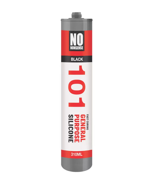 NO NONSENSE GENERAL PURPOSE SILICONE SEALANT BLACK 310ML - MonkeyTools