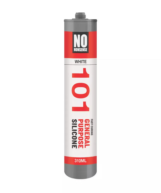 NO NONSENSE GENERAL PURPOSE SILICONE WHITE 310ML - MonkeyTools