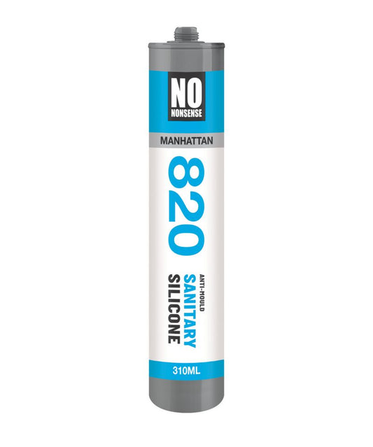 NO NONSENSE SANITARY SILICONE SEALANT MANHATTAN GREY 310ML - MonkeyTools
