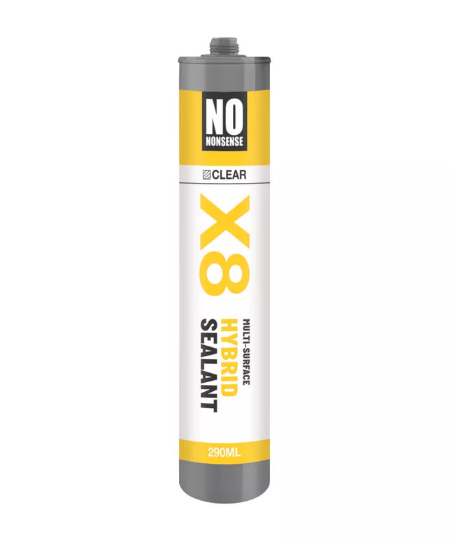 NO NONSENSE X8 HYBRID SEALANT & ADHESIVE CLEAR 290ML - MonkeyTools