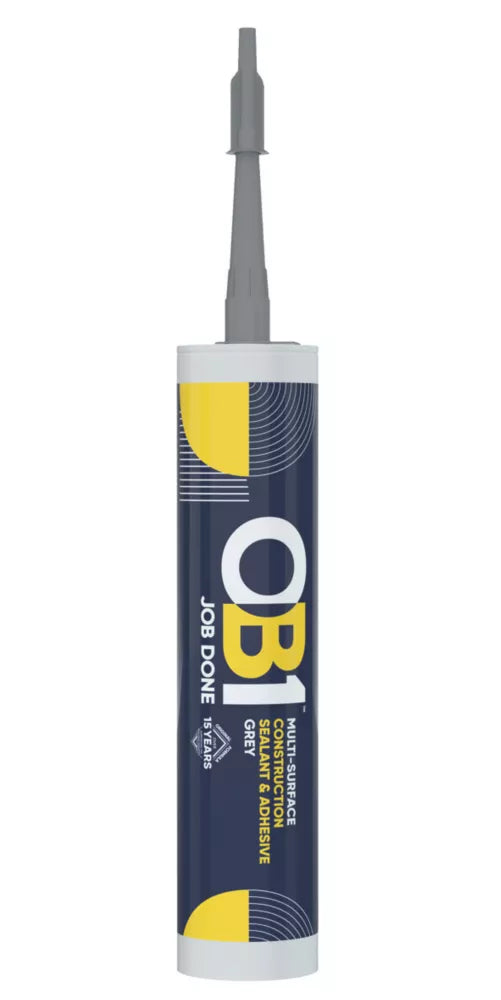 OB1 MULTI-SURFACE SEALANT & ADHESIVE GREY 290ML - MonkeyTools