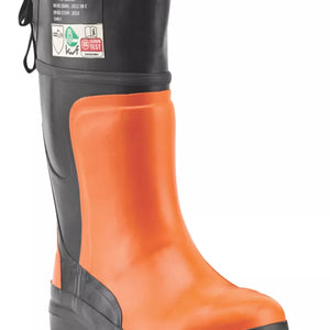 OREGON YUKON SAFETY CHAINSAW WELLIES ORANGE/BLACK SIZE 10.5 - MonkeyTools