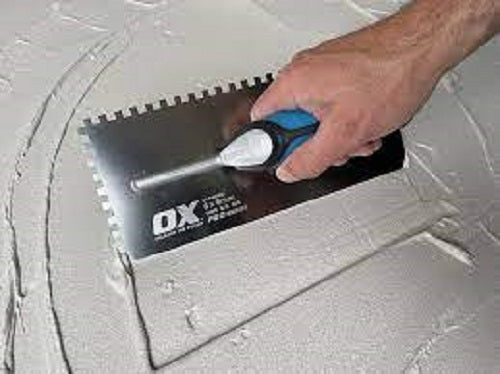 OX Pro 6mm Notch Trowel Square OX-P403206 - MonkeyTools