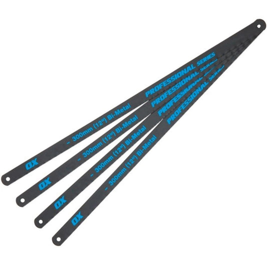 Ox Tools P131324 Pro 12" Hacksaw Blades 24 Tpi Pack 4 - MonkeyTools