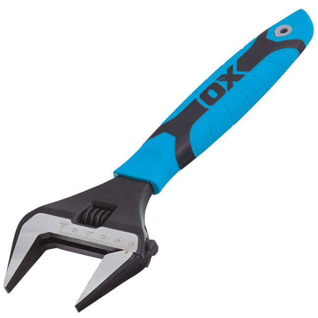 OX Tools P324610 Pro Adjustable Wrench Extra Wide Jaw 250mm/10" - MonkeyTools