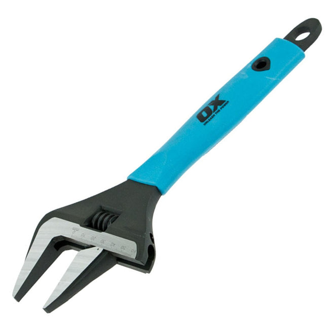 OX Tools P324612 Pro Adjustable Wrench Extra Wide Jaw 300mm/12" - MonkeyTools