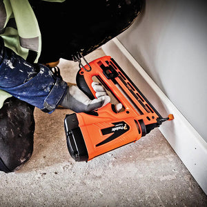 Paslode IM65 7.4V Straight Second Fix Finishing Nail Gun 2 x 2.1Ah Battery Charger & Bag - MonkeyTools